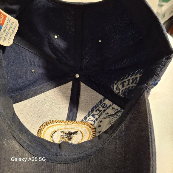 United States Air Force Navy Blue Baseball Cap With Embroidered Seal & Text "No - Picture 5 of 6